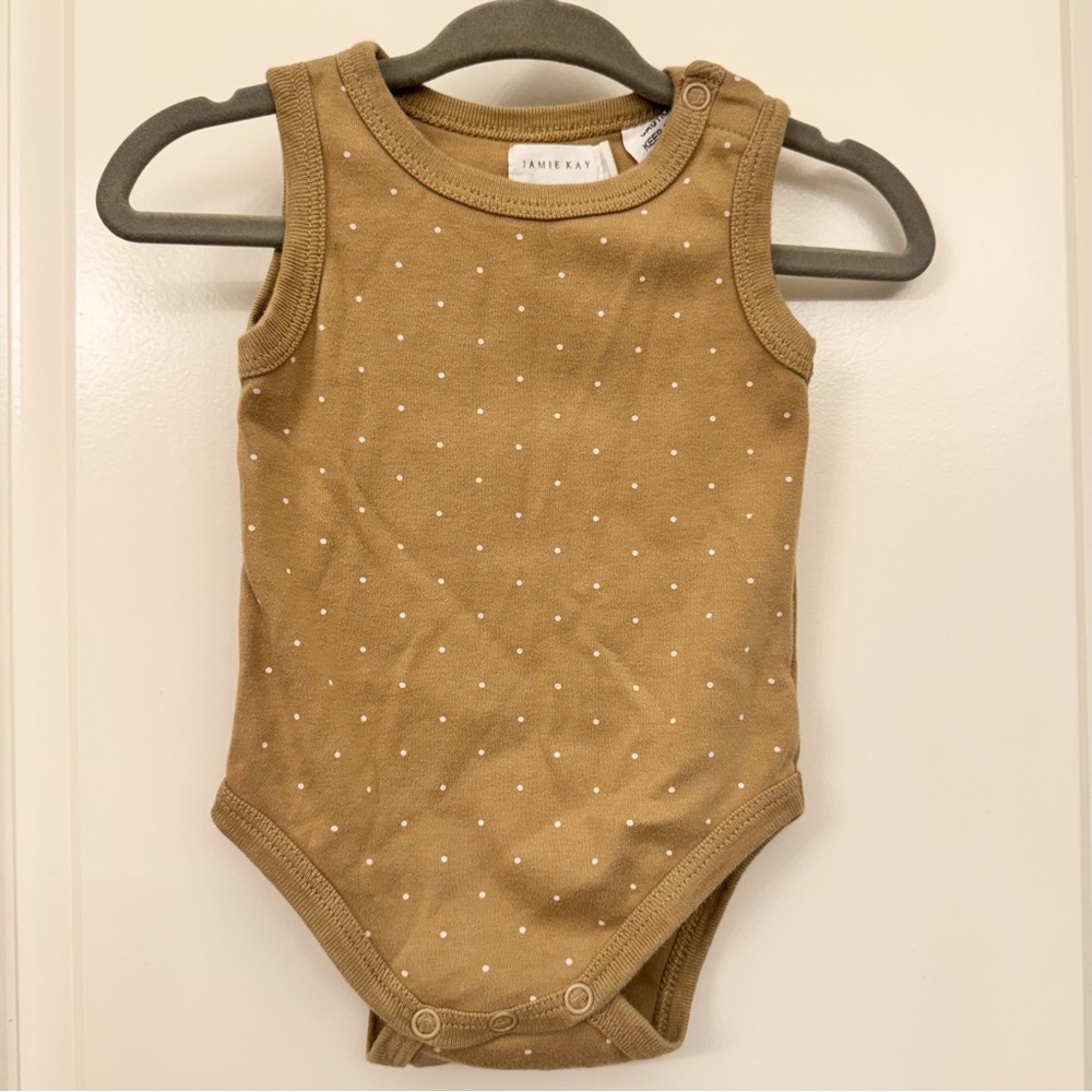 Jamie Kay Tan Bodysuit Sleeveless One Piece - Organic Cotton